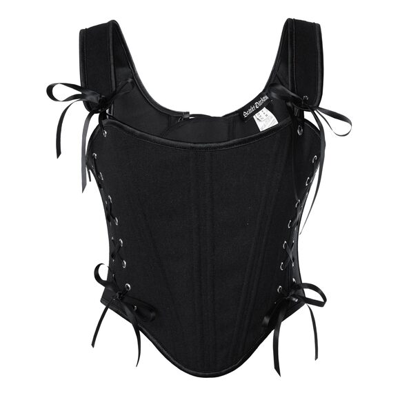 Other - 3443 Renaissance Corset Floral Lace Up Overbust Bustier Corset Tops Black